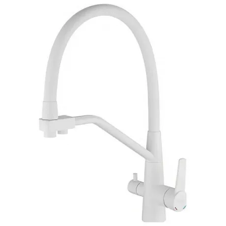 Смеситель для кухни Haiba с подключением фильтра воды, белый (HB...