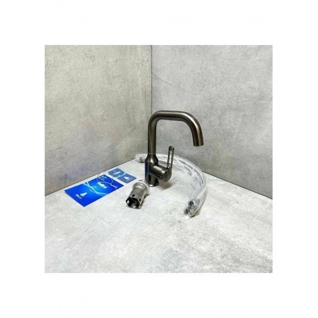 Смеситель для раковины Haiba оружейная сталь (HB10825-3) - фото 10