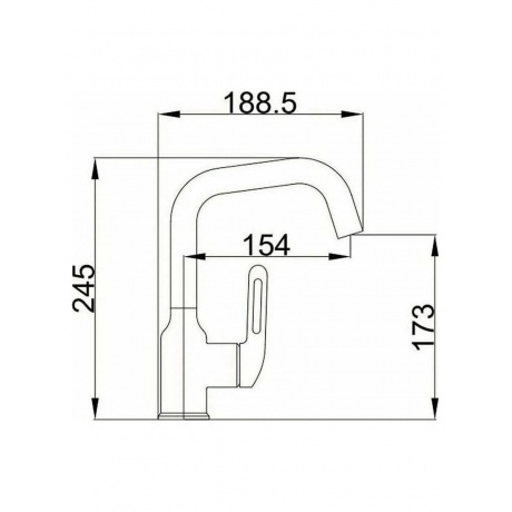 Смеситель для раковины Haiba черный (HB10825-7) - фото 2