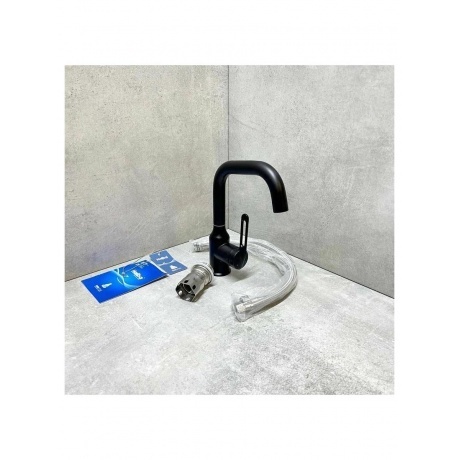 Смеситель для раковины Haiba черный (HB10825-7) - фото 7