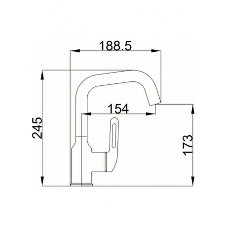 Смеситель для раковины Haiba белый (HB10825-8) - фото 2