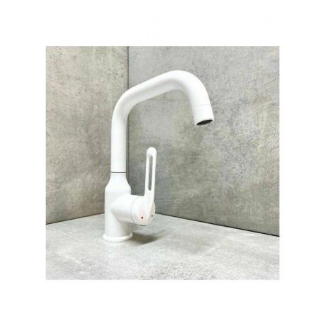 Смеситель для раковины Haiba белый (HB10825-8) - фото 8