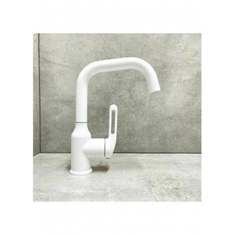 Смеситель для раковины Haiba белый (HB10825-8) - фото 9