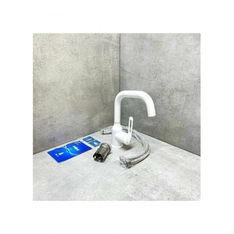 Смеситель для раковины Haiba белый (HB10825-8) - фото 10