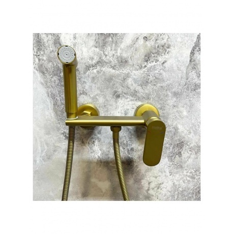 Гигиенический душ со смесителем Haiba матовое золото (HB5516-5) - фото 11