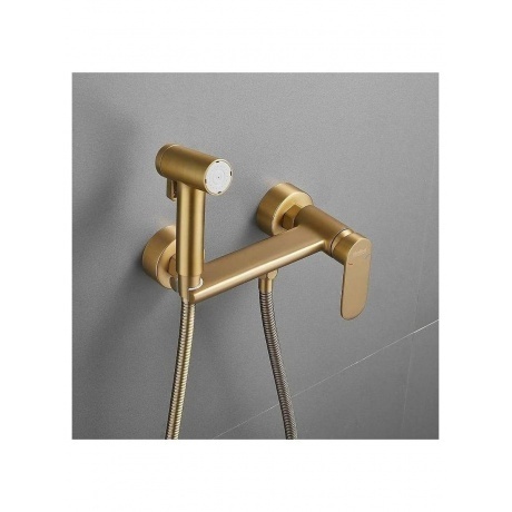 Гигиенический душ со смесителем Haiba матовое золото (HB5516-5) - фото 6