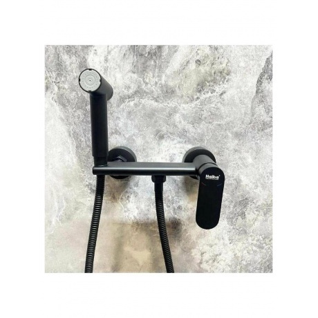 Гигиенический душ со смесителем Haiba черный (HB5516-7) - фото 11