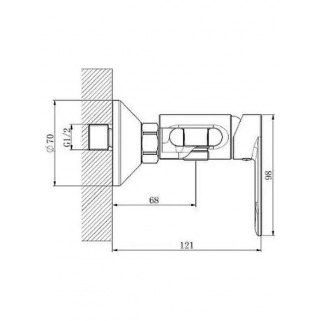 Гигиенический душ со смесителем Haiba белый (HB5516-8) - фото 3