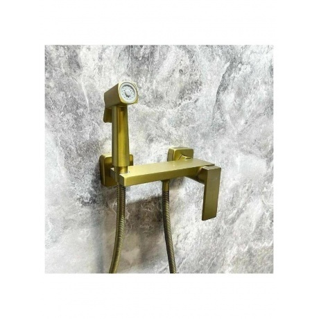 Гигиенический душ со смесителем Haiba матовое золото (HB5517-5) - фото 11