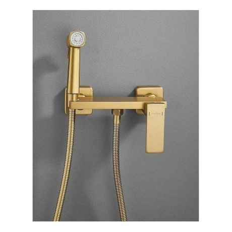 Гигиенический душ со смесителем Haiba матовое золото (HB5517-5) - фото 4