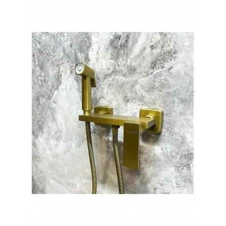 Гигиенический душ со смесителем Haiba матовое золото (HB5517-5) - фото 10