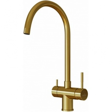 Смеситель для кухни 35k MIXLINE MLSS-0326G трубчатый излив, подк...