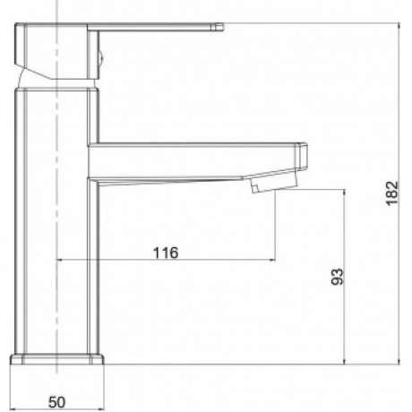 Смеситель VODA "Iceberg"  для раковины, без дон/кл (IC26) - фото 2