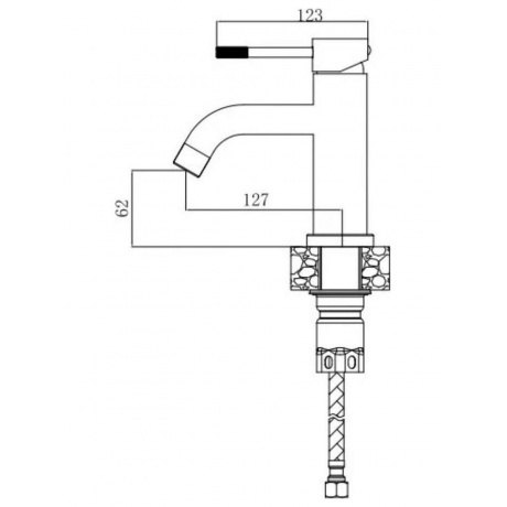 Смеситель VODA "Vessel" для раковины (VSL26) - фото 2