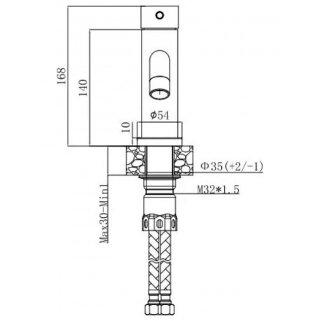 Смеситель VODA "Vessel" для раковины (VSL26) - фото 3