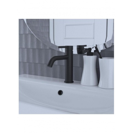 Смеситель VODA &quot;Vessel Black&quot; для раковины, черный (VSL26B) - фото 7