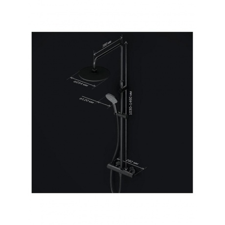 Душевая система AM.PM Like F0780422 черный - фото 25