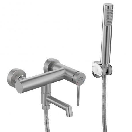 Смеситель ванно-душевой FASHUN с душевым гарнитуром сатин (A5303...