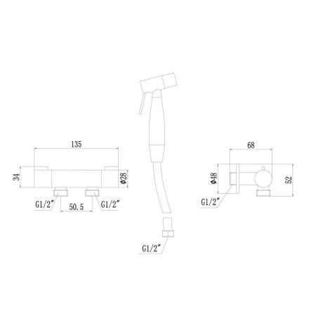 Смеситель для биде Fmark FS-FXQ01H - фото 2