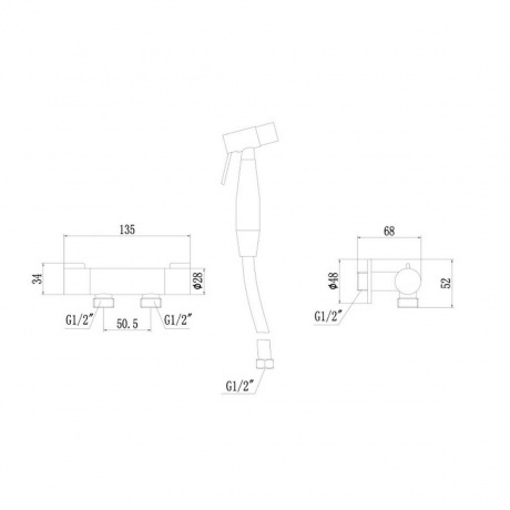 Смеситель для биде Fmark FS-FXQ01Q - фото 2