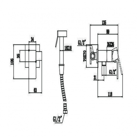Смеситель для биде Savol S-FXQ008C - фото 2