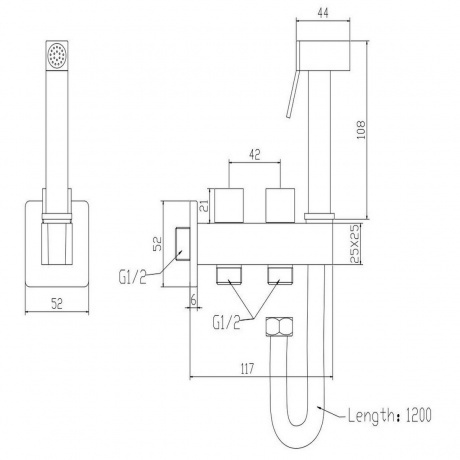 Смеситель для биде Savol S-FXQ011H - фото 2