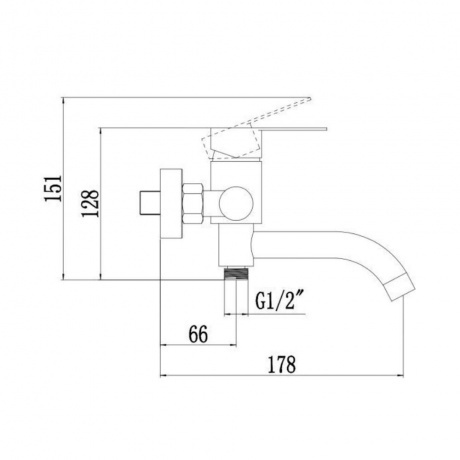 Смеситель для ванны Fmark (FS8206Q) - фото 10
