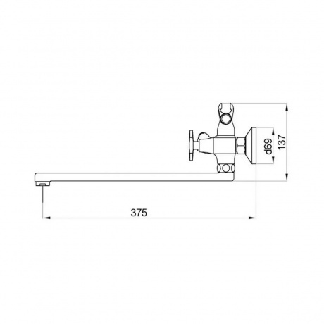 Смеситель для ванны Fmark (FS8508) - фото 2