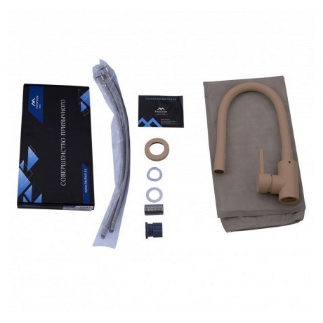 Смеситель для кухни FASHUN бежевый (A54101N-15A) - фото 2