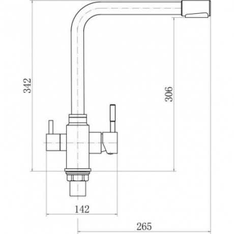 Смеситель для кухни FASHUN под фильтр (A54309-17) - фото 4