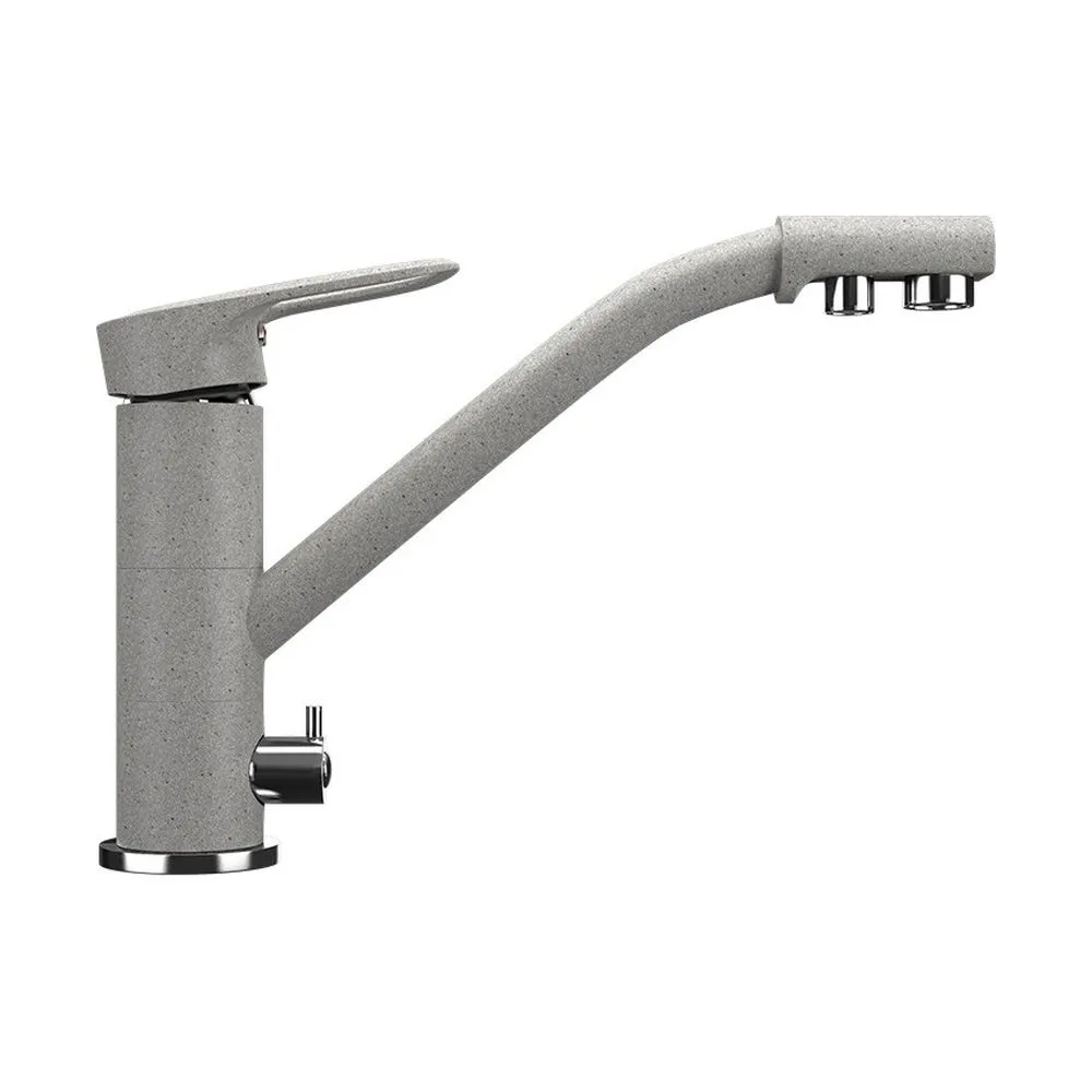 Смеситель для кухни ULGRAN Classic серый (U-010-310) - фото 1