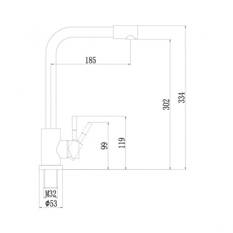 Смеситель для кухонной мойки Fmark (FS8233Q) - фото 3