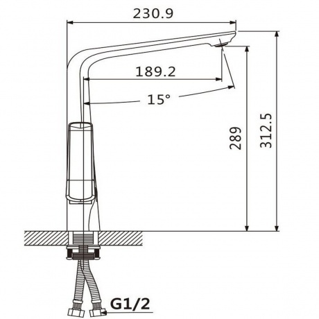 Смеситель для кухонной мойки Savol (S-JD9132A) - фото 2