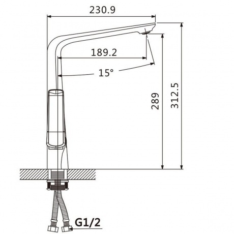 Смеситель для кухонной мойки Savol (S-JD9132AW) - фото 2