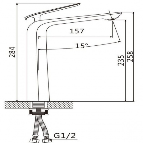 Смеситель для раковины Savol (S-JD9111AH) - фото 2