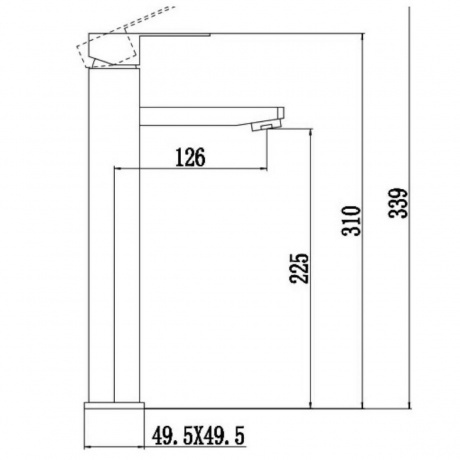 Смеситель для умывальника Fmark (FS8111C) - фото 2