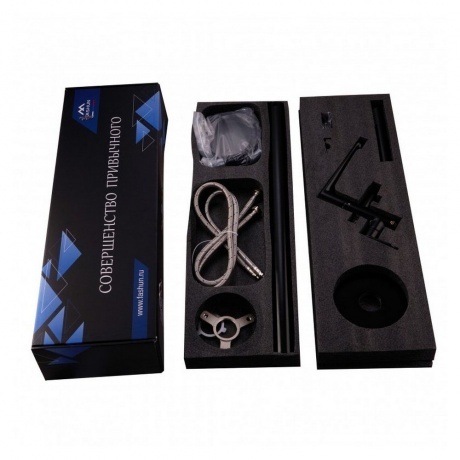 Смеситель напольный ванно-душевой FASHUN черный (A3085-7) - фото 2