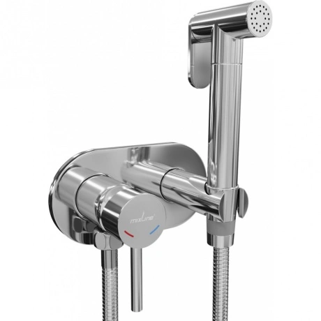 Смеситель с гигиенической лейкой MIXLINE ML31-085 "Ray" встраива...