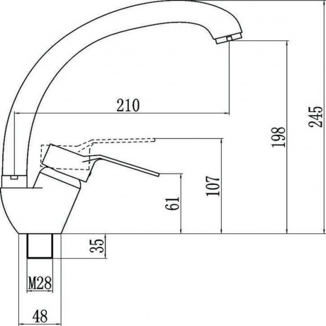 Смеситель для кухонной мойки Fmark (FM4163) - фото 2