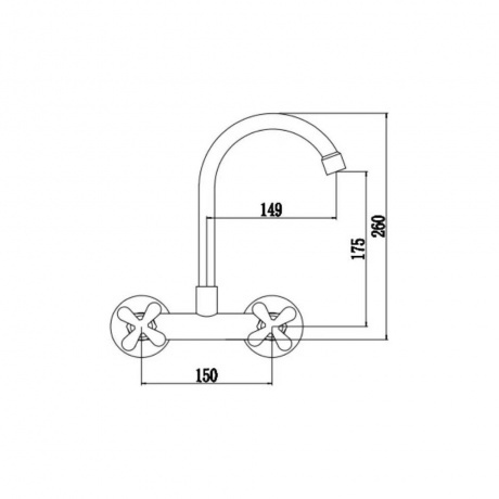 Смеситель для кухонной мойки Fmark (FS8513) - фото 2