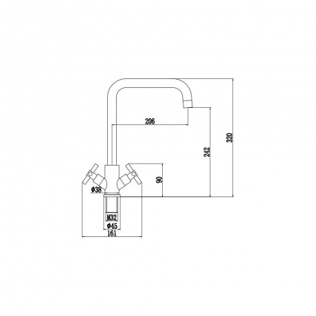 Смеситель для мойки Fmark (FS8412H) - фото 2