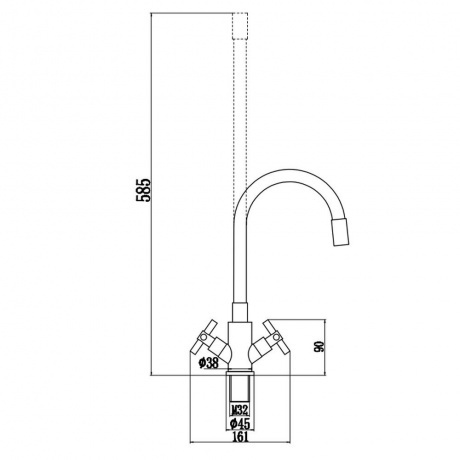 Смеситель для мойки Fmark (FS8442H-01) - фото 2