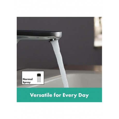 Смеситель для раковины hansgrohe Vernis Blend 100, без сливного гарнитура, хром - фото 12