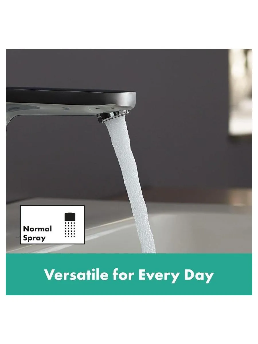 Смеситель для раковины hansgrohe Vernis Blend 100, без сливного гарнитура, хром - фото 12