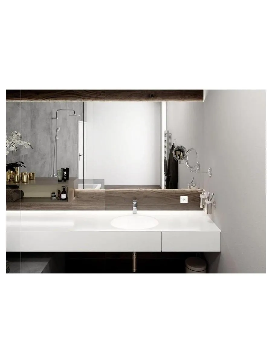 Смеситель для раковины hansgrohe Vernis Blend 100, без сливного гарнитура, хром - фото 3