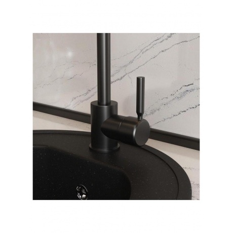 Смеситель для кухни Teymi Helmi, черный матовый T10263 - фото 11