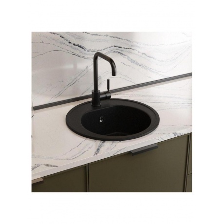 Смеситель для кухни Teymi Helmi, черный матовый T10263 - фото 10