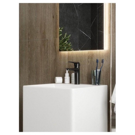 Смеситель для раковины Teymi Hanna, черный матовый T10255 - фото 9