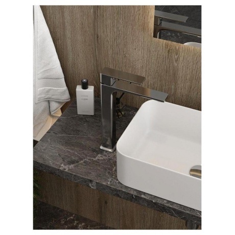 Смеситель для раковины Teymi Lori высокий, хром T10259 - фото 14