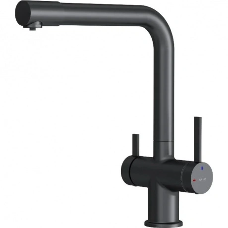 Смеситель для кухни с L-изливом с каналом для питьевой воды AM.P...